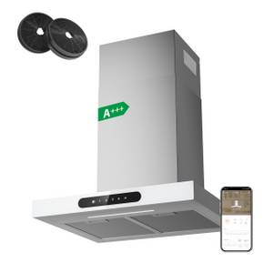 CIARRA Wandhaube Serie  Dynamic VM6102W, A+++ 650m³/h Dunstabzugshaube 60 cm Abzugshaube App SensorTouch 