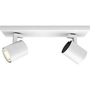 Philips Lighting Hue LED-Deckenstrahler 871951433814200 Hue White Amb. Runner Spot 2 flg. Weiß 2x350lm inkl. Dimmschalter GU10 10 W 