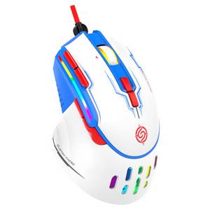 TAMEY Mechanische Maus mit Kabel, Gaming-Maus, schillernde RGB-Farbe Maus (Kann für Geräte mit USB-Schnittstelle verwendet werden) 