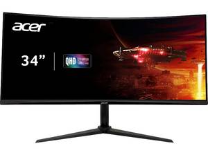  ACER XZ342CUV3 34 Zoll QHD Gaming Monitor (4 ms Reaktionszeit, 180Hz DP, 100Hz HDMI) 