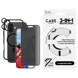 Panzerglass CARE by ® Flagship 3-in-1 Privacy Set iPhone 16 Plus 