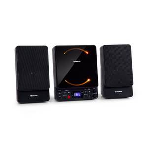 Auna Microstar Microsystem Vertikalanlage CD-Player Bluetooth USB-Port Fernbedienung 