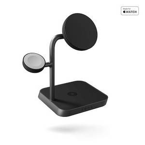 Zens Aluminium Series 3 in 1 Magnetic Wireless Office Charger Pro 3 Qi2 schwarz 