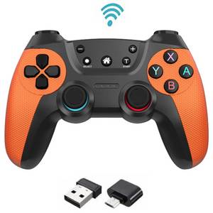 SIERGA Gamecontroller,Wireless PC Controller für PC/Android/PS3,2,4G Gamepad (mit 2.4G-Empfänger) 