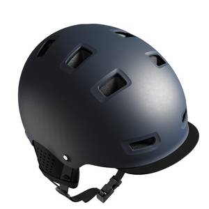 Btwin Fahrradhelm City 500 Bowl dunkelblau 