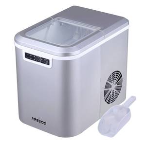 Arebos Eiswürfelmaschine Ice Cube Maker, 12 kg / 24 h, 10-15 Minuten Produktionszeit 