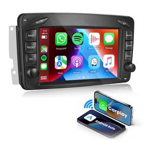 Hikity Android 13 7'' HD Touchscreen Audio für Mercedes-Benz Autoradio (Digitalradio (DAB), 4GB (RAM)+64GB (ROM) 