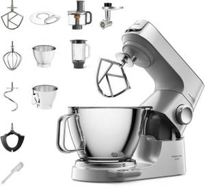 Kenwood Küchenmaschine Titanium Chef Baker KVC85.594SI mit integrierter EasyWeigh Waage, 1200 W, 5 l Schüssel, inkl. umfangreiches Zubehör 