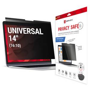 Displex Displayschutzfolie »Privacy Safe Universal (magnetisch) 14 Zoll 16:10«, Displayschutz, Schutzfolie, Bildschirmschutz, kratz- & stoßfest 