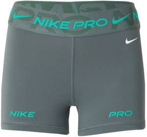 Nike Pro Grafik Bike Shorts (ca. 7,5 cm) mit halbhohem Bund für Damen - Grün (EU - ) FV7838-338 Sport-Tights