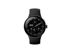  GOOGLE Watch 4 41 Wi-Fi Smartwatches Fluorelastomer, 130-215, Black/Obsidian 