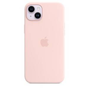 Apple Original iPhone 14 Plus Silikon Case mit MagSafe Kalkrosa 