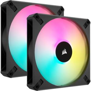 Corsair AF140 RGB Elite 140mm, Dual Pack mit Lighting Node CORE