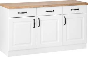 Wiho KÜchen wiho Küchen Unterschrank Erla, 150 cm breit mit Kassettenfront 