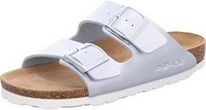 Rohde Schuhe Rohde Pantoletten Clogs Perlato Schnalle Alba 5653 blau Fußbett-Pantoletten