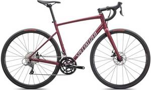 Specialized Allez (2023) Satin Maroon/Silver Dust/Flo Red Rennfahrrad