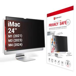 Displex Displayschutzfolie »Privacy Safe Blickschutzfilter«, für Apple iMac 24 M1-Apple iMac 24 M3-Apple iMac 24 M4, Blickschutzfolie, Schutzfolie, Bildschirmschutz, kratz- & stoßfest 