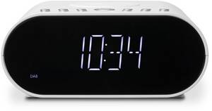 Roberts OrtusCharge DAB+ Uhrenradio mit QI-Ladestation weiß 