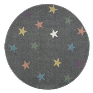 Livone Kinderteppich Happy Rugs Fame silbergrau/multi rund 