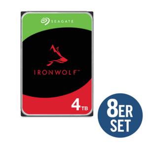 Seagate 8er Set IronWolf NAS HDD ST4000VN008 - 4TB 3,5 Zoll SATA 6 Gbit/s CMR 