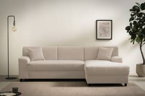 Inosign Ecksofa »Turah 2, L-Form, in Cord u. wasserabweisender Microfaser, Federkern«, B/T/H: 241/146/79 cm, incl. Zierkissen, wahlweise mit Bettfunktion 