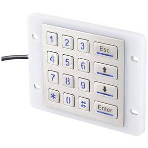 Renkforce RF-KP-500 USB Nummernblock mit numerischer Tastatur Silber 