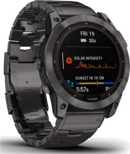 Garmin fēnix® 7X Sapphire Solar Slate grey Titanium with Slate grey band Android Smartwatch