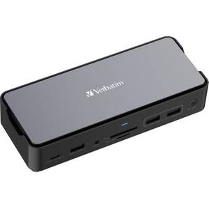 Verbatim USB-C Pro Docking Station mit SSD Steckplatz, Dockingstation 