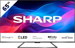 Sharp 4T-C65GRx QLED-Fernseher (164 cm/65 Zoll, 4K Ultra HD, Google TV) 