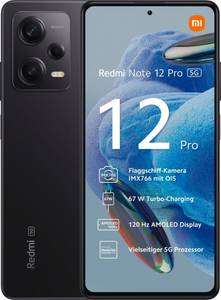 Xiaomi Redmi Note 12 Pro 8GB 128GB Onyx Black LTE Smartphone