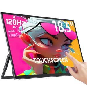 UPERFECT 18,5 Zoll Tragbarer Touchscreen-Monitor, 120Hz Full HD Display Portabler Monitor (46,99 cm/18,5 