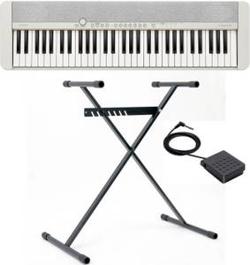 Casio Keyboard Piano-Keyboard-Set CT-S1WESET, ideal für Piano-Einsteiger und Klanggourmets; 