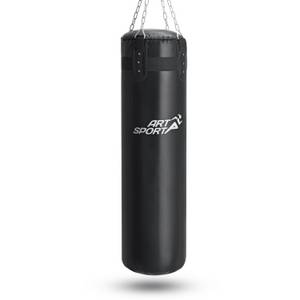 ArtSport Boxsack 30kg gefüllt, Box Set mit Stahlkette & Karabinerhaken für Erwachsene schwarz 