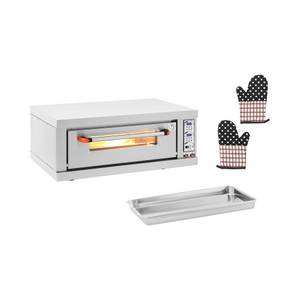 Royal Catering Pizzaofen Pizzaofen - 1 Kammer - 3200 W - Ø 40 cm - Schamottstein- Royal Ca… 