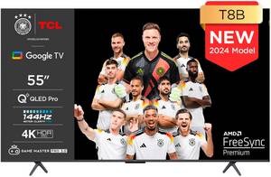 Tcl 55T8BX1 QLED-Fernseher (139 cm/55 Zoll, 4K Ultra HD, Android TV, Google TV, Smart-TV) 