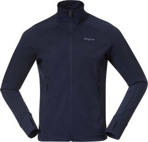 Bergans Rabot Merino Tech Jacke blau schwarz Fleecejacke