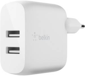Belkin BOOST CHARGE 2xUSB-A Netzladegerät (24 W) Universal-Ladegerät Handy