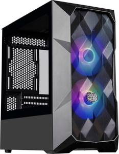 Cooler Master TD300 Mesh, Micro-ATX Gehäuse, ARGB, Tempered Glass - schwarz 