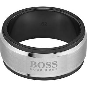 Hugo Boss Herren Ring, Edelstahl, silber