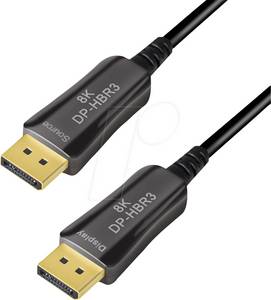 Logilink CDF0100 - DisplayPort 1.4 Kabel, St. > St., 8K@60Hz, AOC, 15 m 