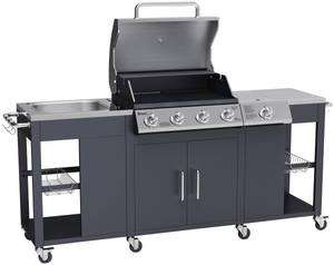 Tepro Gasgrill »Grill-Küche Petersburg«, BxTxH: 198x59x112 cm 