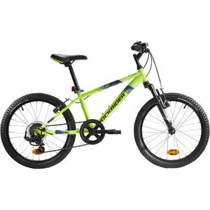Btwin Mountainbike Kinderfahrrad 20 Zoll Rockrider ST 500 neongelb 